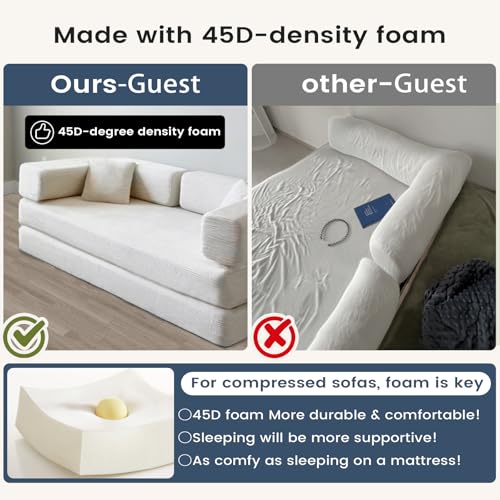 Convertible Sleeper Sofa Bed No Assembly Corduroy Upholstered Green Modular Floor Couch Queen/King Size Foldable Futon with Memory Foam for Apartment
