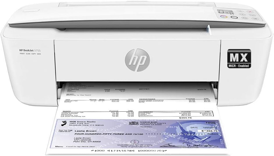 VersaCheck HP DeskJet 3755 MX MICR Check Printer and VersaCheck Gold Check Printing Software Bundle, (3755MX)