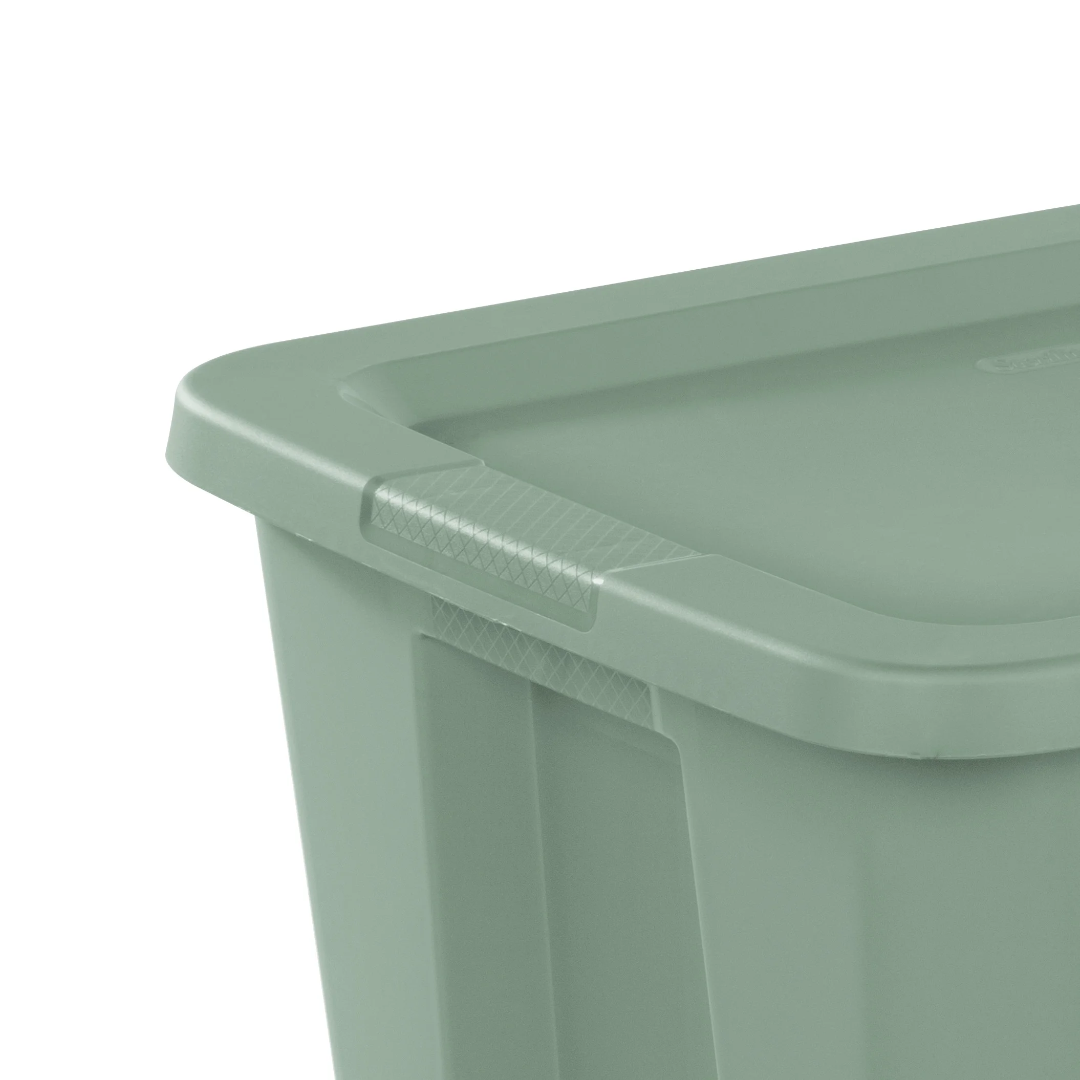 Sterilite 18 Gallon Tote Box Plastic, Gray, Set of 8