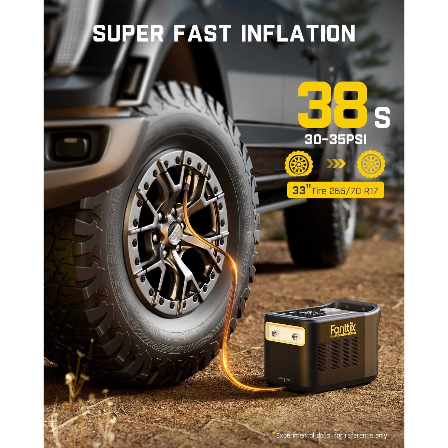 Fanttik X9 Ultra Portable Tire Inflator for Pickup Trucks 3-in-1 Air Pump - Sports Supplies Online Store