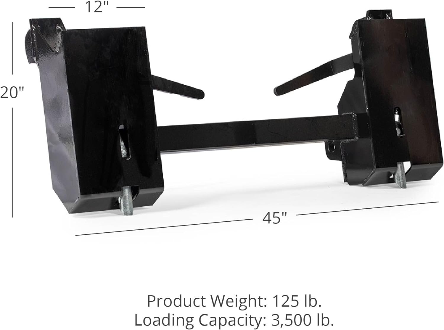 Titan Attachments Quick Tach Adapter Fits Global John Deere Tractors to Convert Universal Skid Steer Style Mount, No Welding Necessary