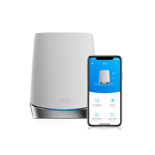 NETGEAR Orbi 770 Series Tri-Band WiFi 7 Mesh Network System (RBE773) - Router + 2 Satellite Extenders, Security Features, Up to 11Gbps