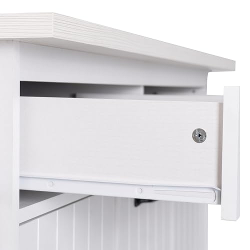 Ball & Cast Farmhouse Kitchen Island with Drop Leaf & Barn Door,Rolling Kitchen Cart on Wheels with Power Outlet,3 Large Drawers