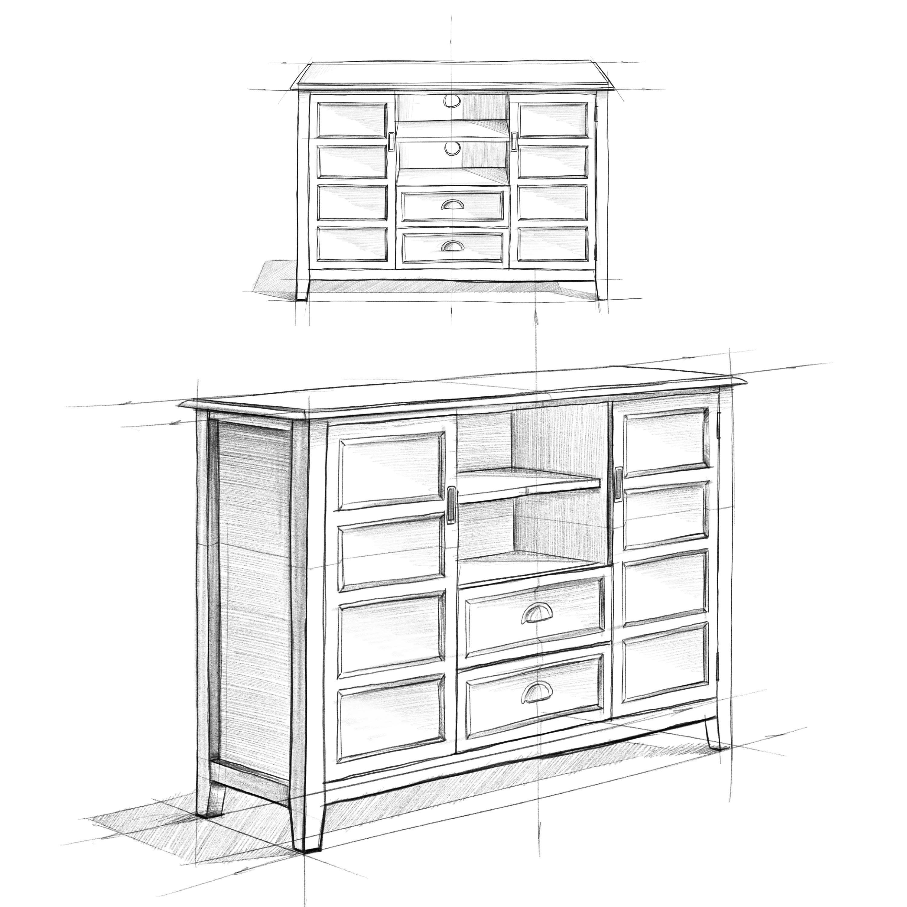 Simpli Home Burlington Tall TV Media Stand