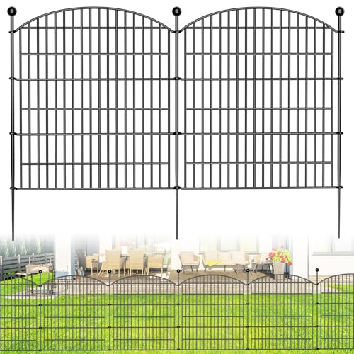 10 Panels No Dig Decorative Garden Fence - 40 in (H) x 23.6 ft (L)