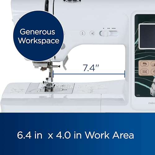 Brother LB5500M Marvel 2-in-1 Combo Sewing & Embroidery Machine, 16.5 x 7.76 x 12.1 inches, White