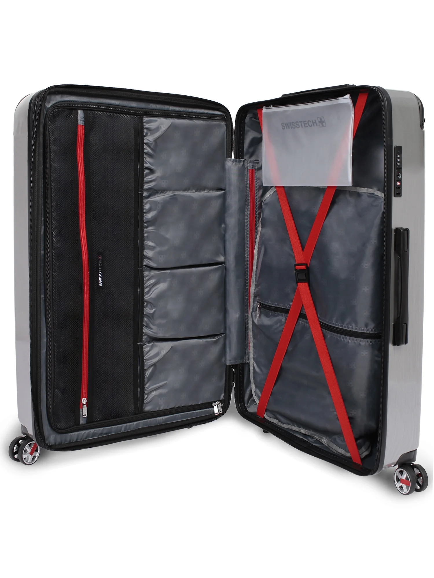SwissTech Exhibition 30" Polycarbonate Hard Side Check Luggage (Walmart Exclusive)