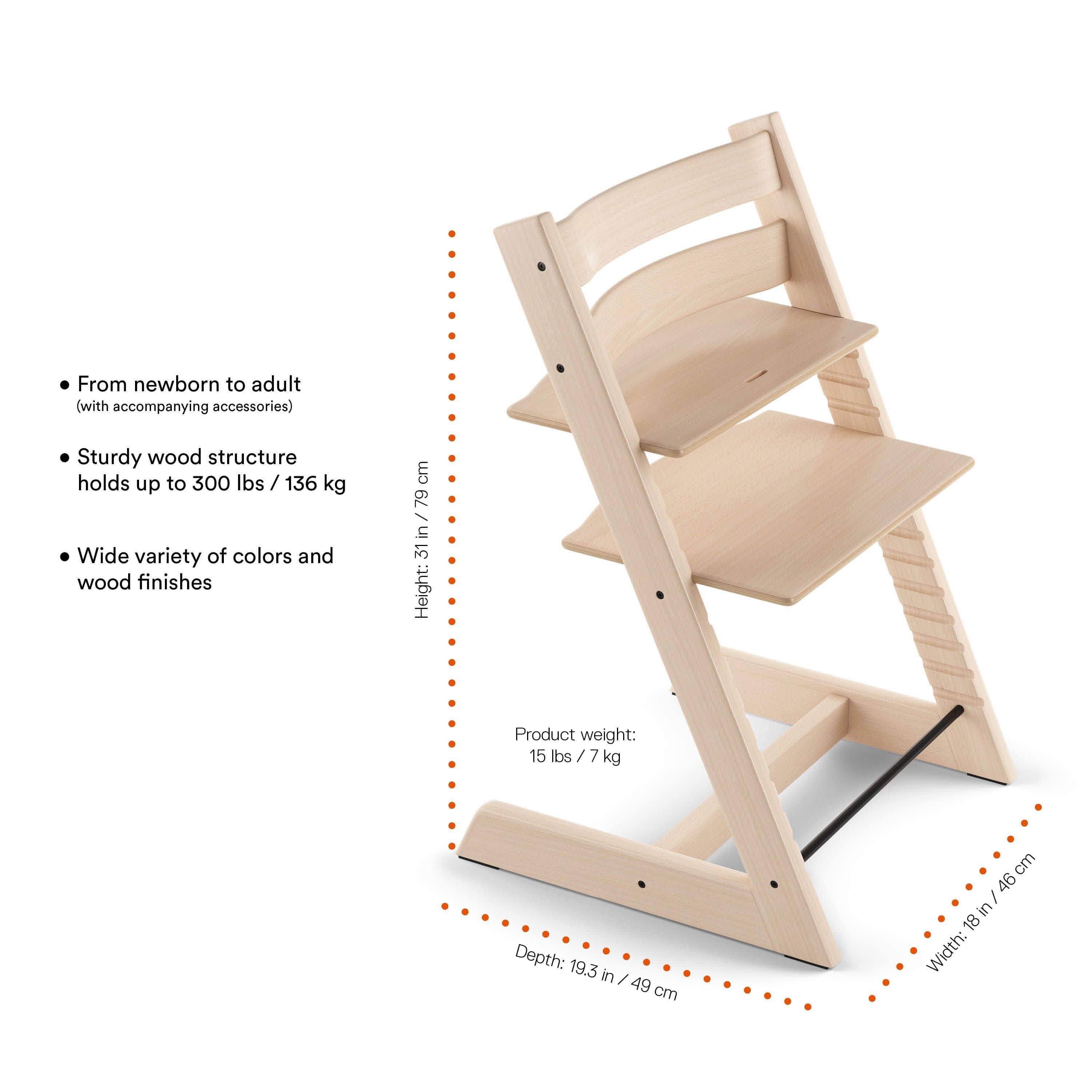 Stokke Tripp Trapp High Chair Complete - Natural / Icon Grey