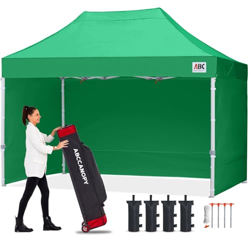 ABCCANOPY Easy Pop Up Canopy Tent with Sidewalls 10x10 Commercial -Series, White