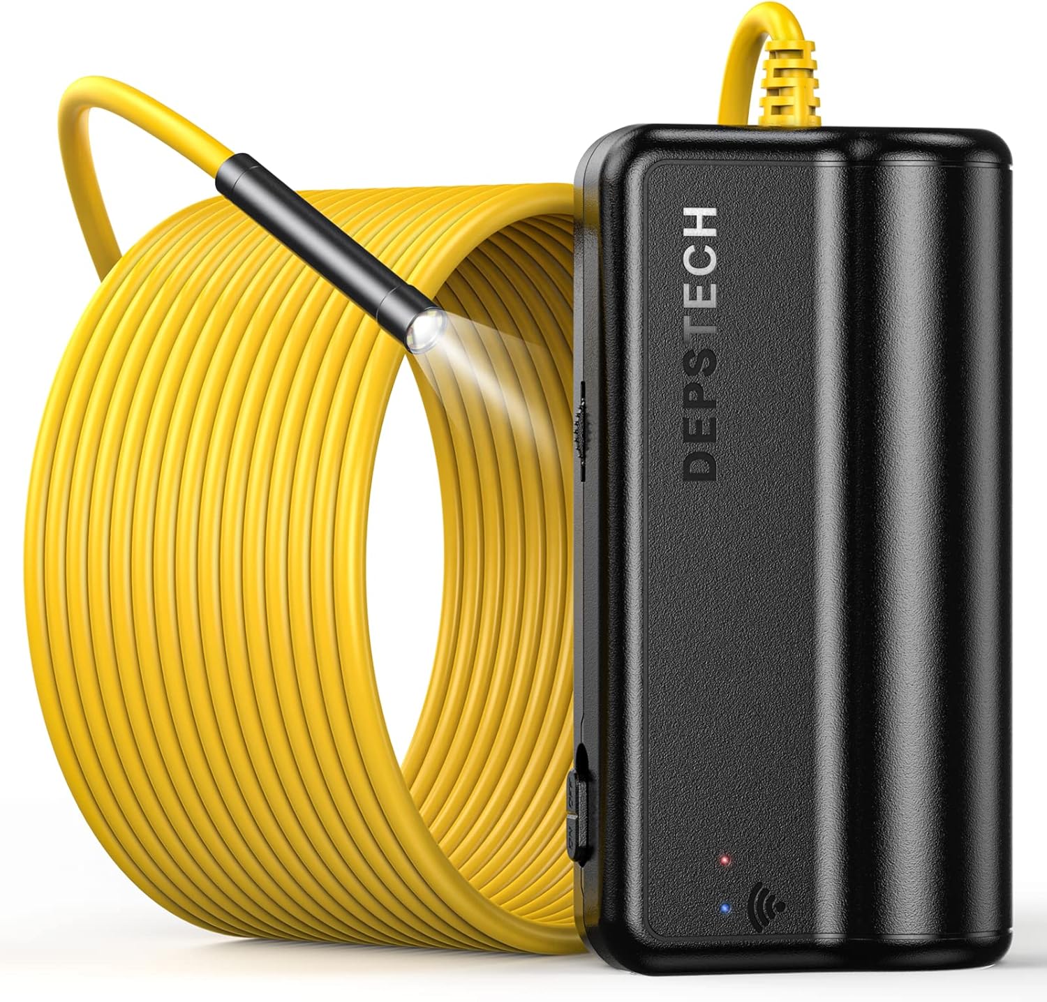 DEPSTECH WiFi Borescope, 5.0MP HD Wireless Endoscope, Semi-Rigid, 16 inch Focal Distance