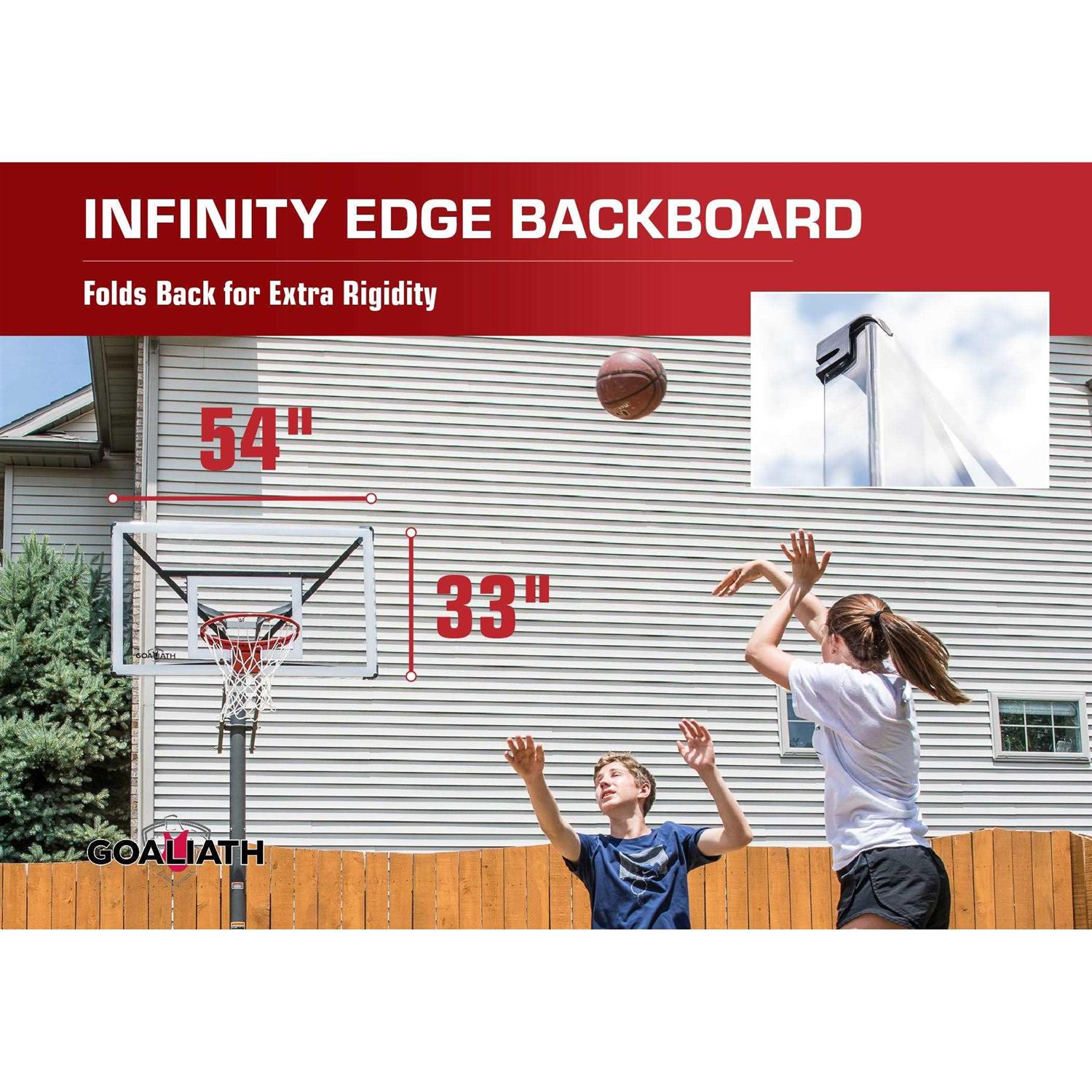 Goaliath GoTek 54 In-Ground Basketball Hoop - Sports Supplies Online Store
