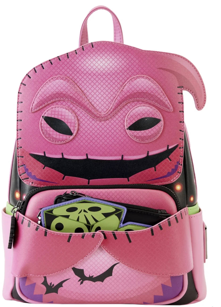 NYCC Limited Edition Funko Pop! By Loungefly Neon Oogie Boogie Cosplay Mini Backpack with Dice Coin Bag - Radiant Selections