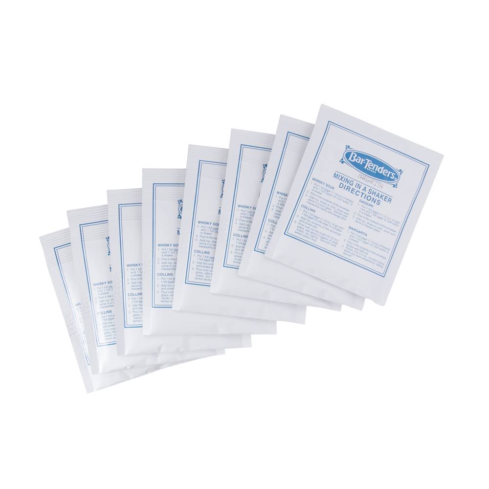 Bar-Tender&s Margarita Instant Cocktail Mix - Case of 12 Boxes - 96 Pouches