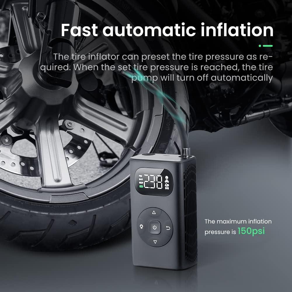 iSinofc Tire Inflator Portable Air Compressor