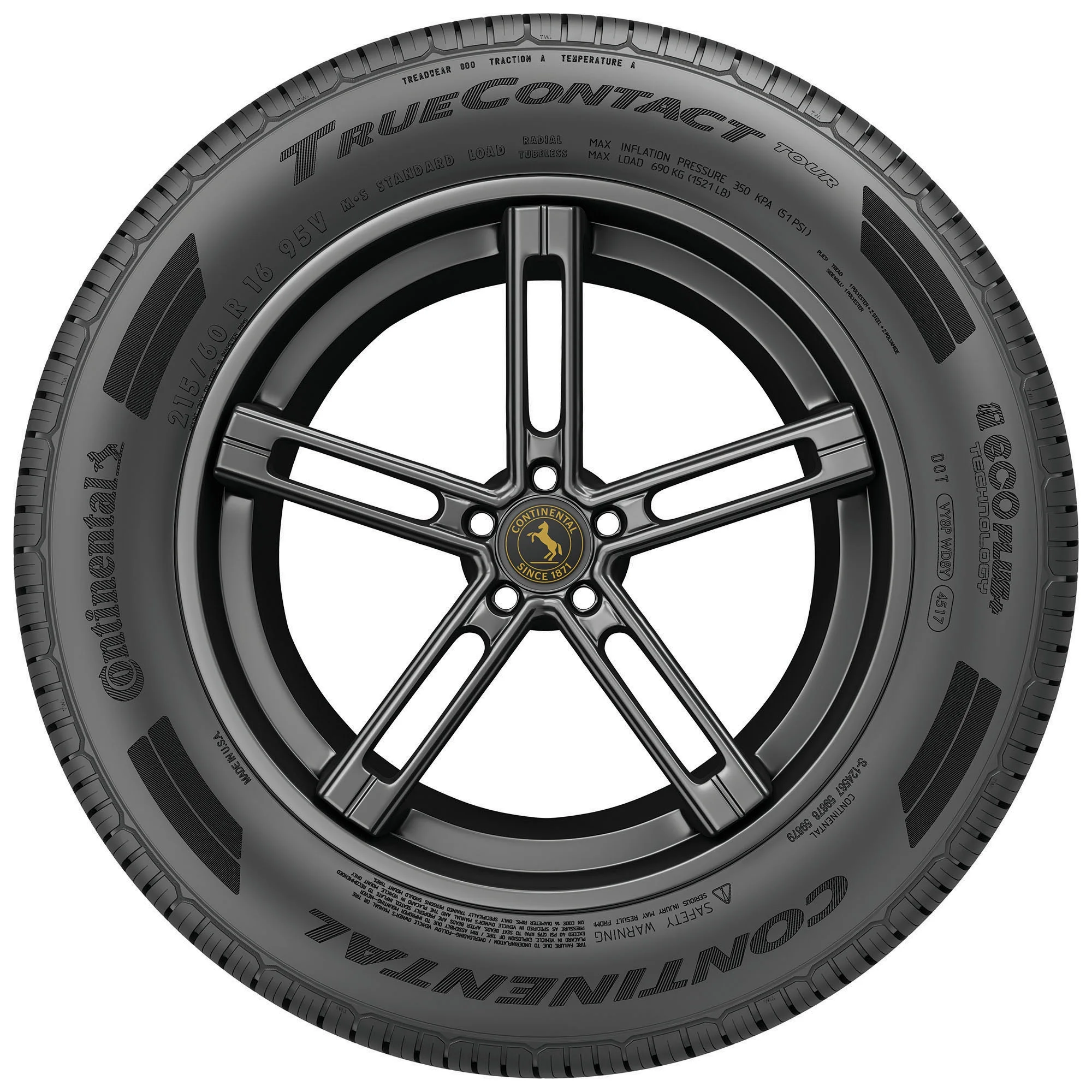 Continental TrueContact Tour All Season 235/65R17 104T Passenger Tire