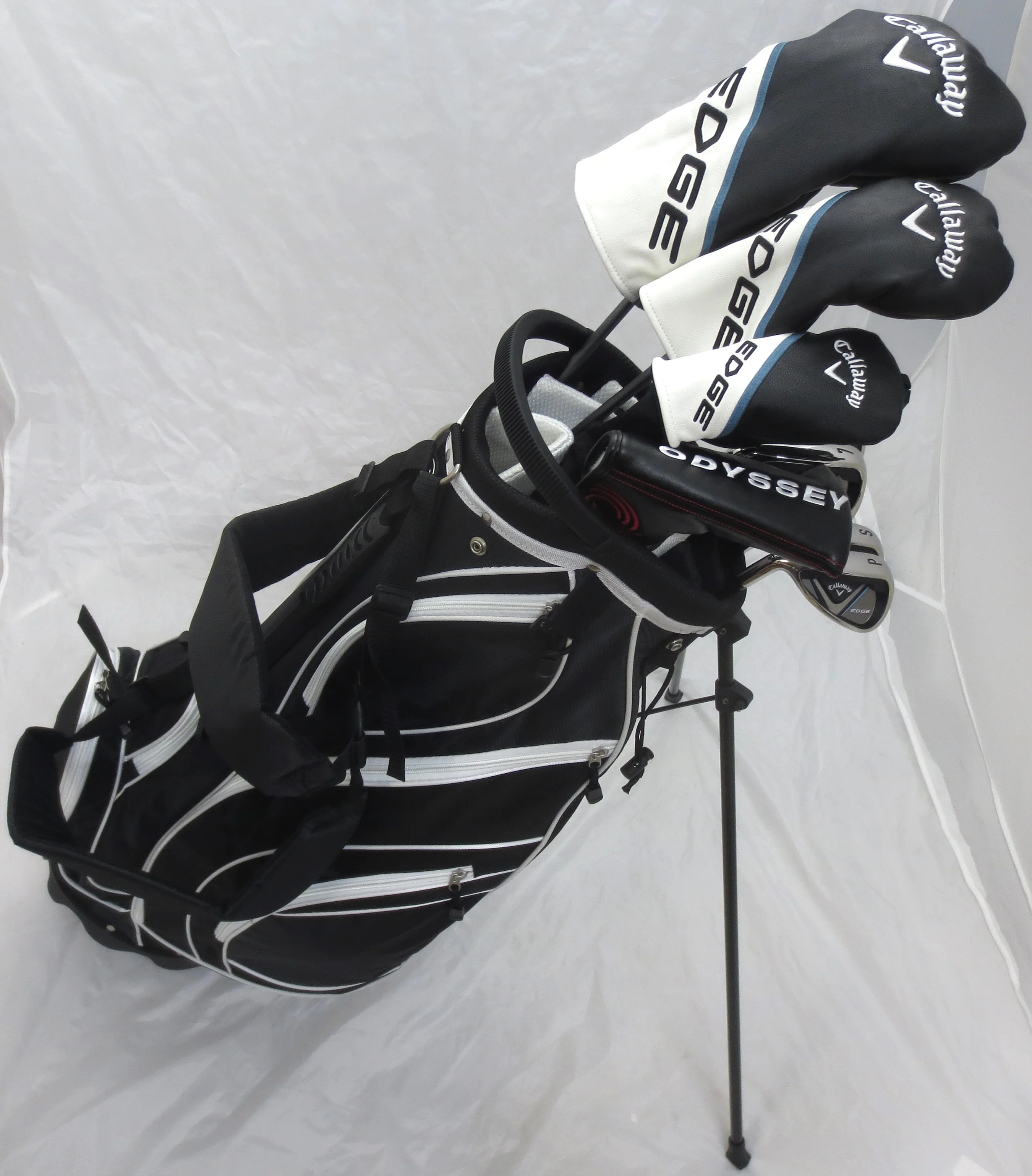 2024 Callaway TALL Mens Left Handed Complete Golf Set Driver, Wood, Hybrid, Irons, Odyssey Putter Reg Flex +1" Length LH - Curated Treasures Market