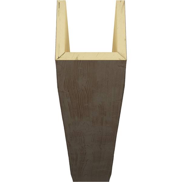 Ekena Millwork BMSD3C0060X060X144HD 6x22W x 6x22H x 12&L 3-Sided (U-beam) Sandblasted Endurathane Faux Wood Ceiling Beam, Natura