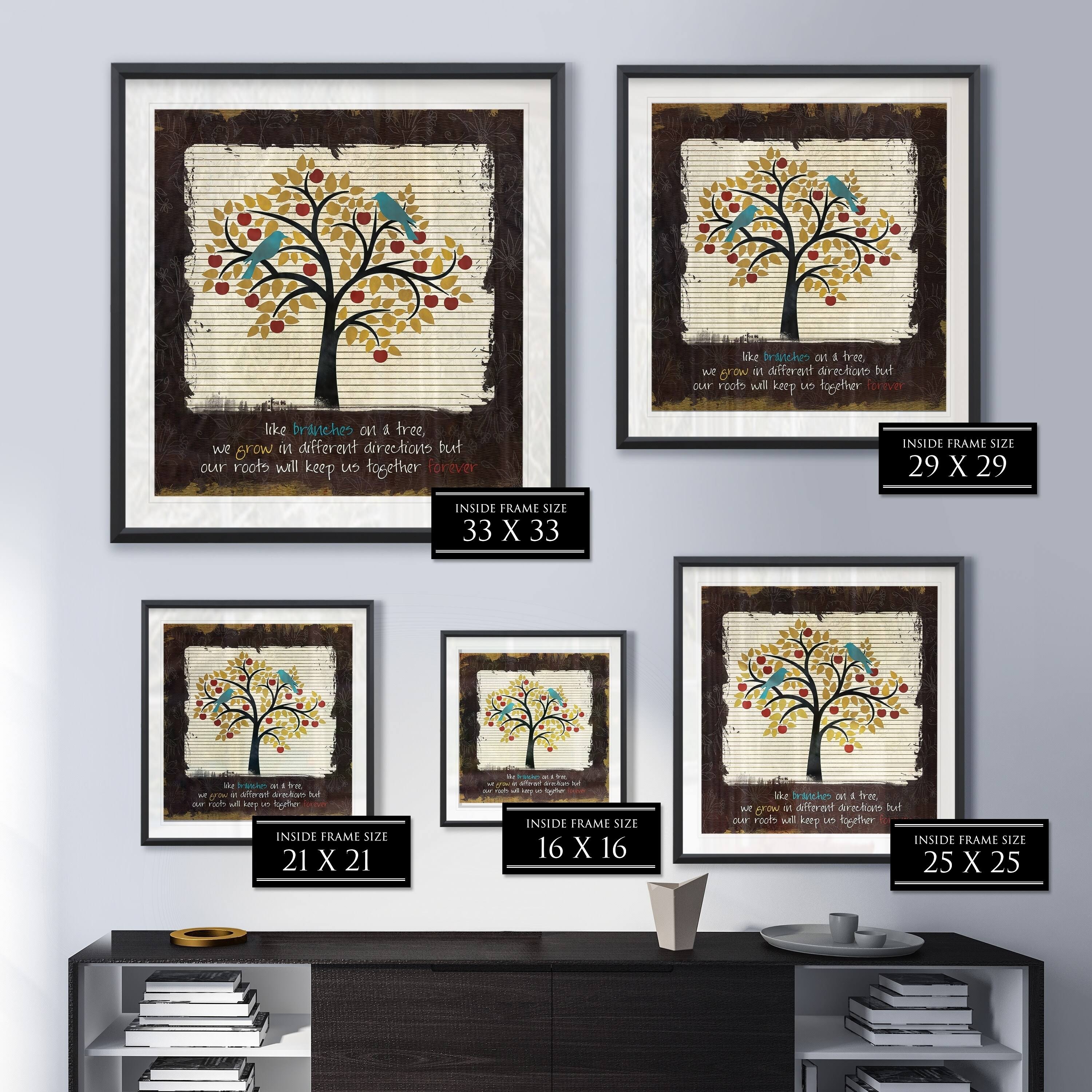 Family Tree -Framed Giclee Print - 32x32