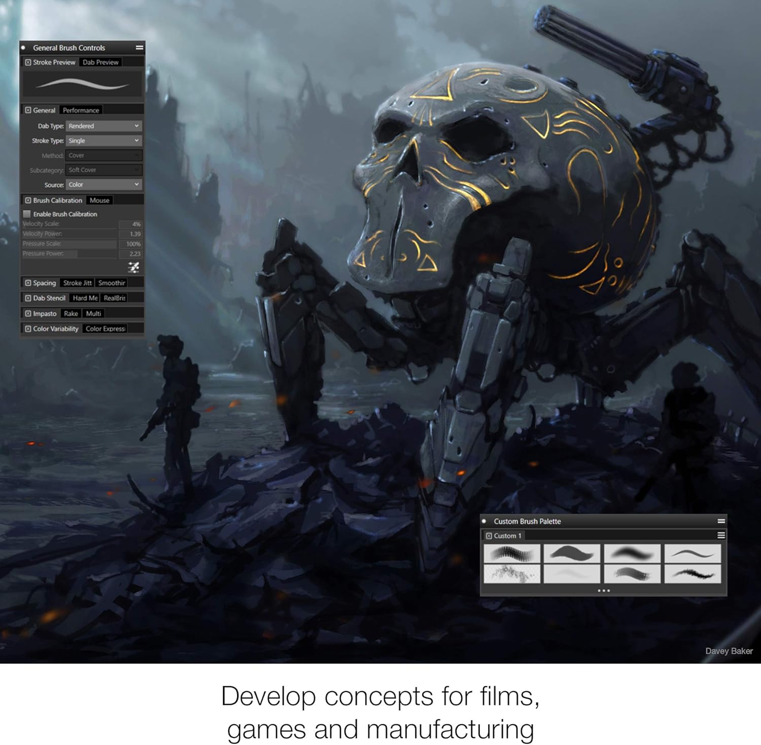 Corel Painter 2021 Upgrade | Digital Painting Software | Illustration, Concept, Photo, and Fine Art [PC/Mac Keycard] [Old Version]