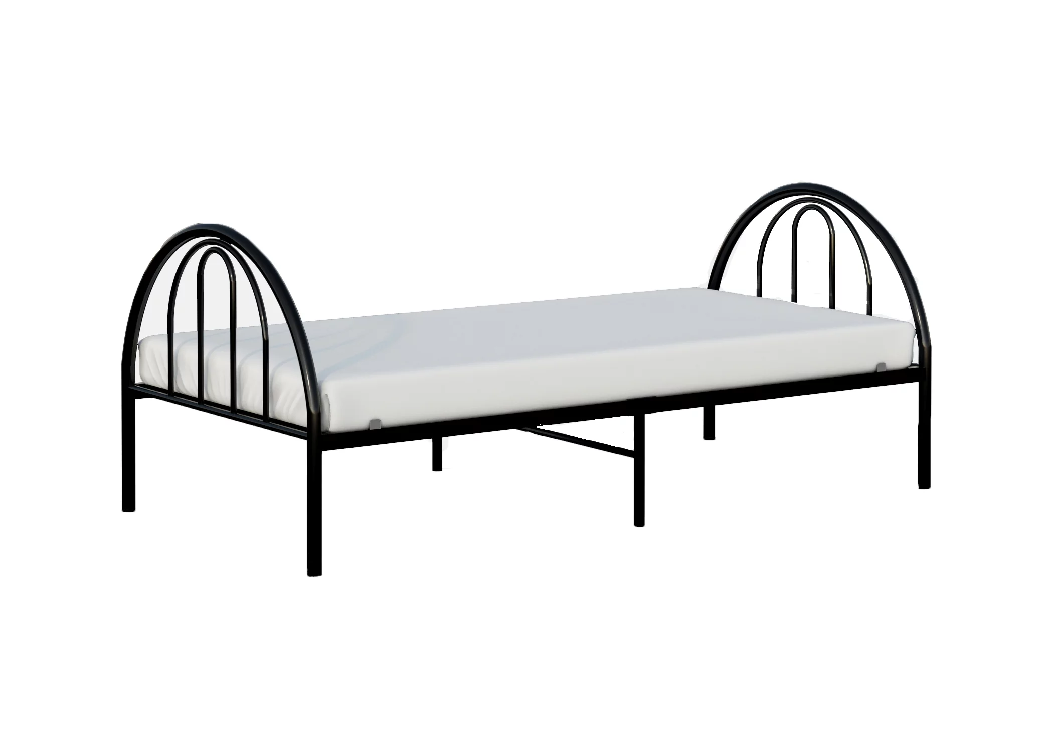 BK Furniture Brooklyn Classic Metal Bed, Twin, Pink