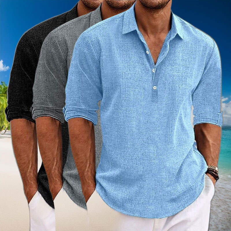 Ebbe | Casual Linen Long-Sleeve Shirt