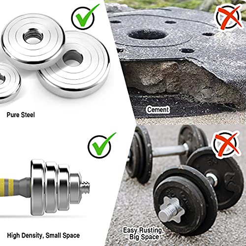 PHOEROS Adjustable Dumbbell Set - 44/66/88 LBS weights set, Dumbbell Barbell 3 in 1