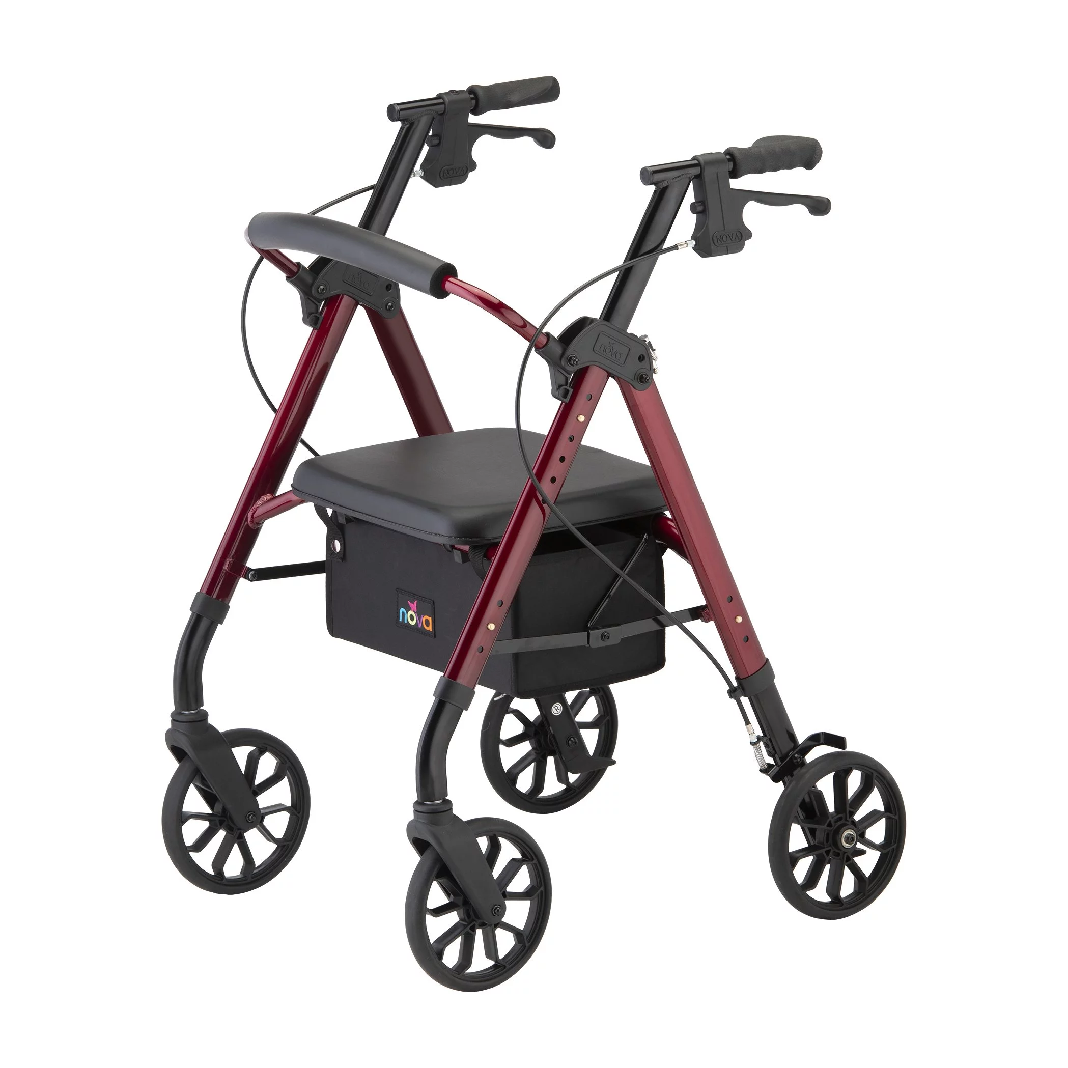 Nova Medical Star Alluminum Rollator, 8 Inch Wheel - Curated Treasures Market