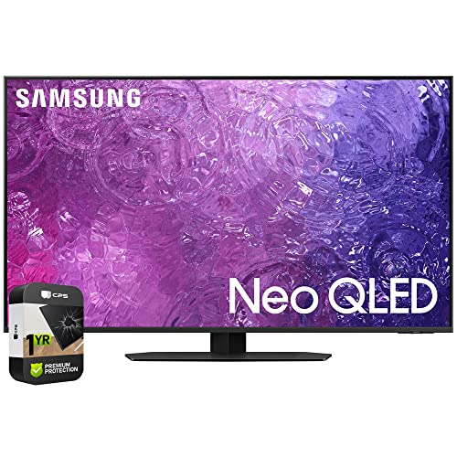 Samsung QN65QN90DA 65 Inch Neo QLED 4K Smart TV (2024) Bundle with 1 YR CPS Enhanced Protection Pack