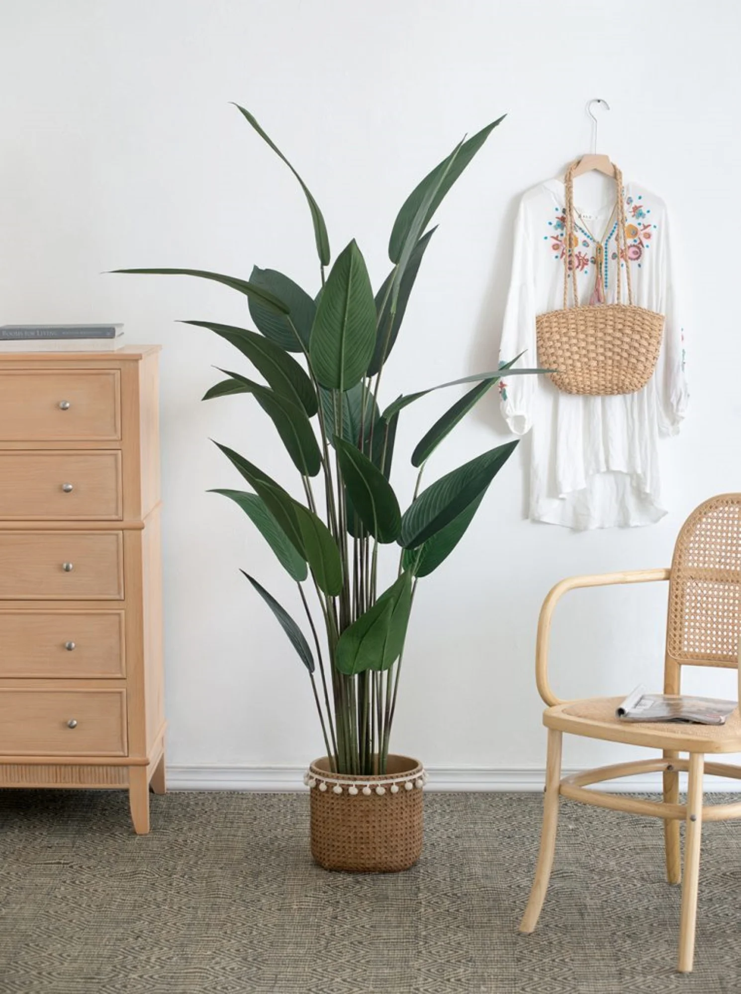 CC Home Furnishings Bird of Paradise Artificial Potted Tree - 6'