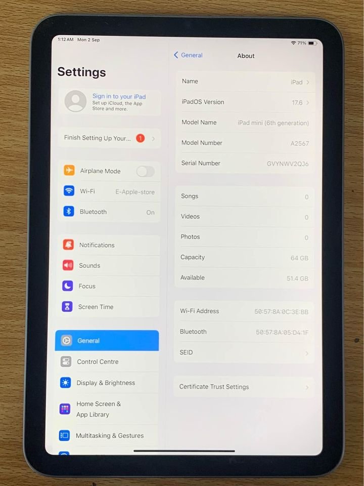Apple iPad mini 2020 (8.3-inch, Wi-Fi + Cellular) &ndash; (6th generation)