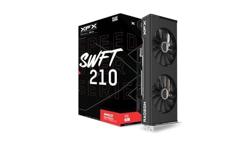 XFX Swift AMD Radeon RX 9060 XT OC White Gaming Edition with 8GB GDDR6 HDMI 2xDP, AMD RDNA 4 RX 9060XT RX-96TSW8GWQ