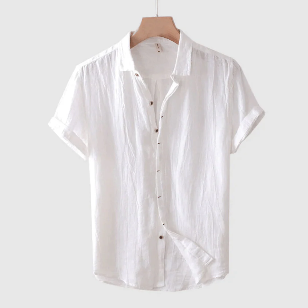 Einar | Short-Sleeve Linen Shirt