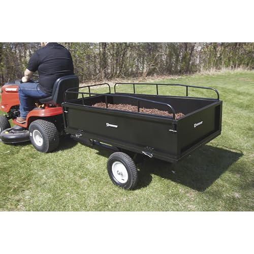 Strongway Steel ATV Trailer - 1200-Lb. Capacity, 17 Cu. Ft.
