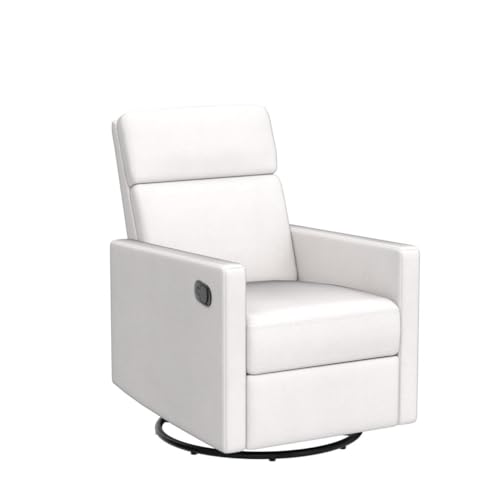 LUMISOL Power Swivel Rocker Recliner Chair, Electric Glider Reclining Sofa Chair with USB Ports