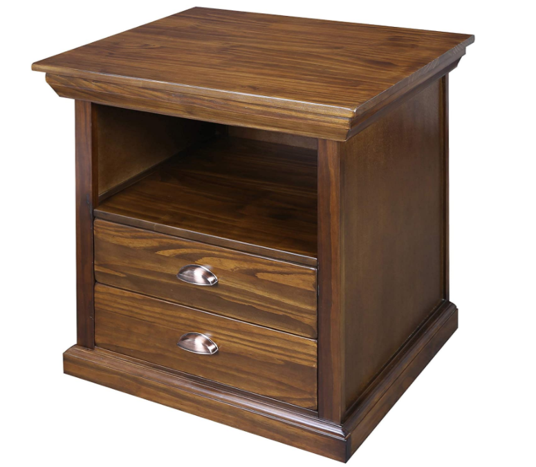 Casual Home Lincoln Nightstand Compartment, Concealment Furniture, Mocha