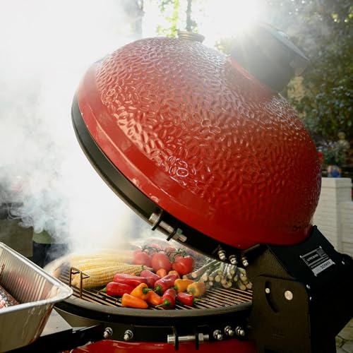 Kamado Joe Big Joe Series II 24-inch Ceramic Charcoal Grill and Smoker with Cart, Side Shelves