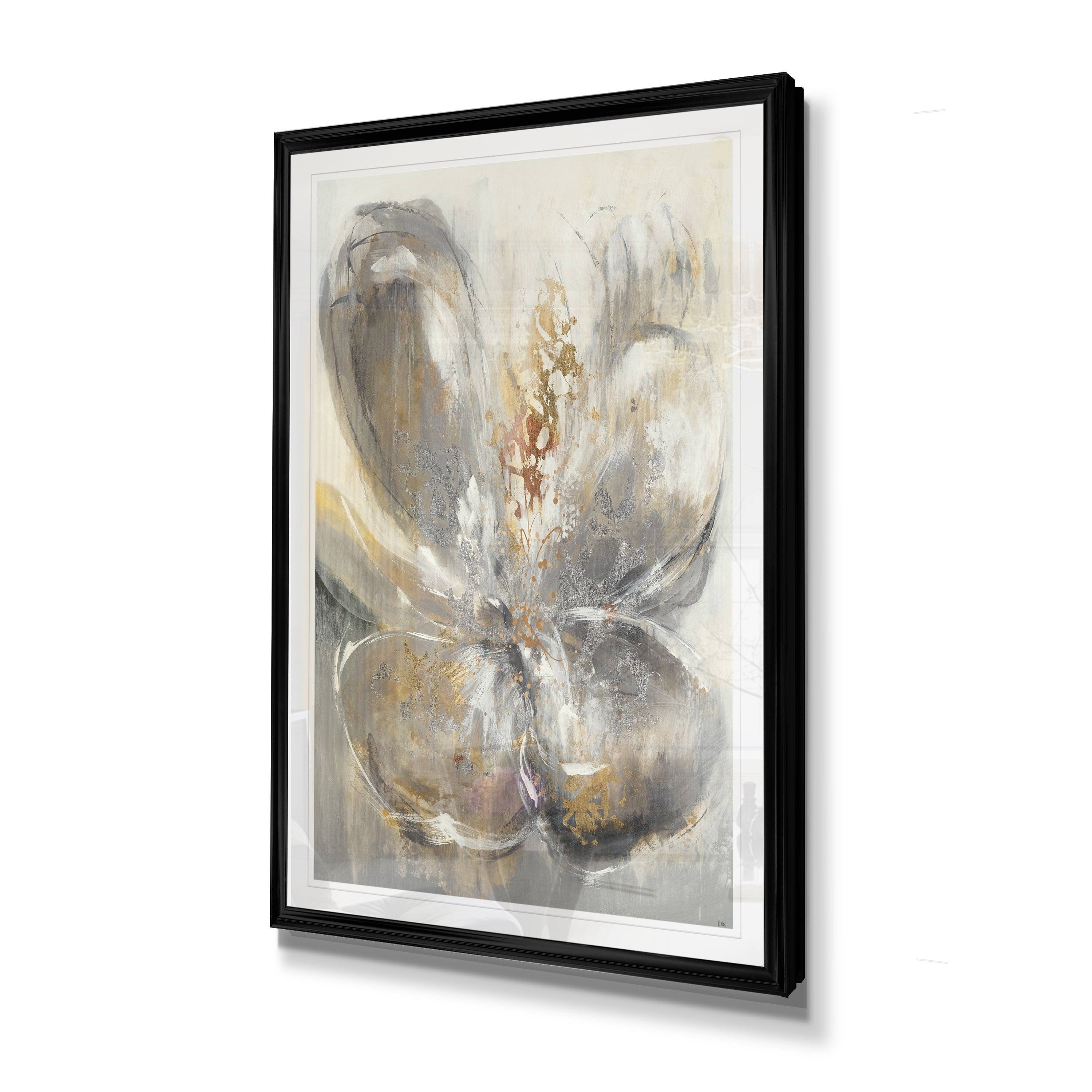 Silver Camellia -Framed Giclee Print - 22x30