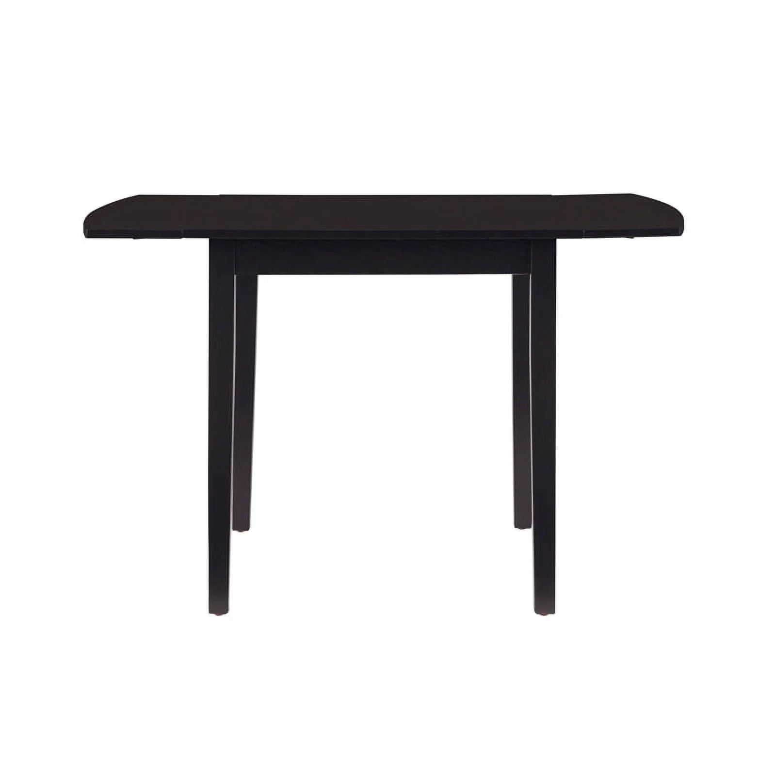 Linon Ervin Wood Square Drop Leaf Table in Black