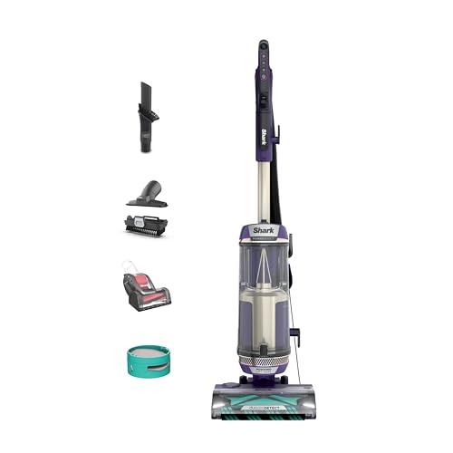 Shark Upright Vacuum, Stratos with DuoClean PowerFins, HairPro, Powered Lift-Away, Self-Cleaning Brushroll, & Odor Neutralizer Technology, Navy