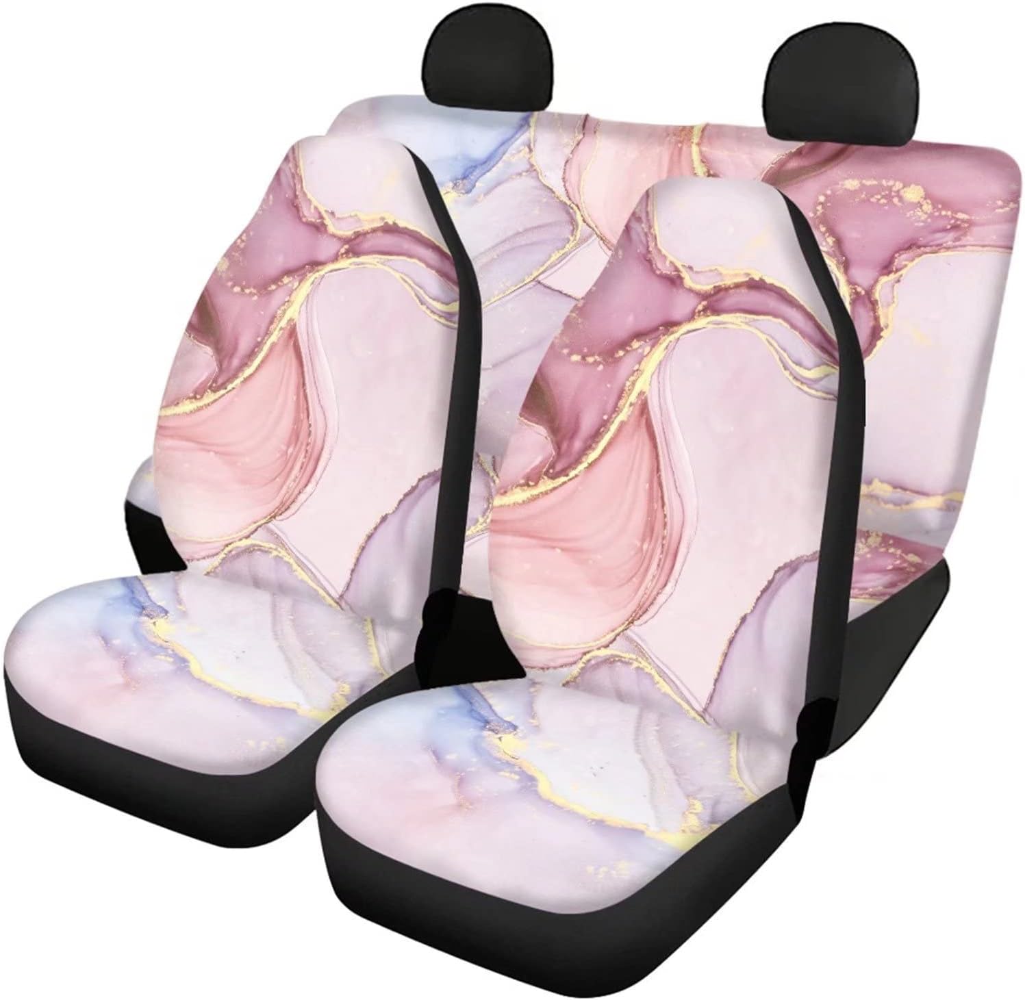 SEANATIVE Stretchy Car Seat Cover Camo Forest Deer Universal Car Interior Seat Cover Machine Washable Anti-Slip Front and Rear Bench Back Seat Cover