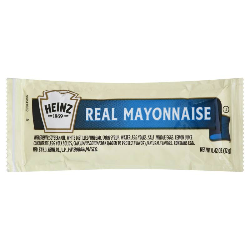 Heinz Single Serve Real Mayonnaise (500 ct Casepack)