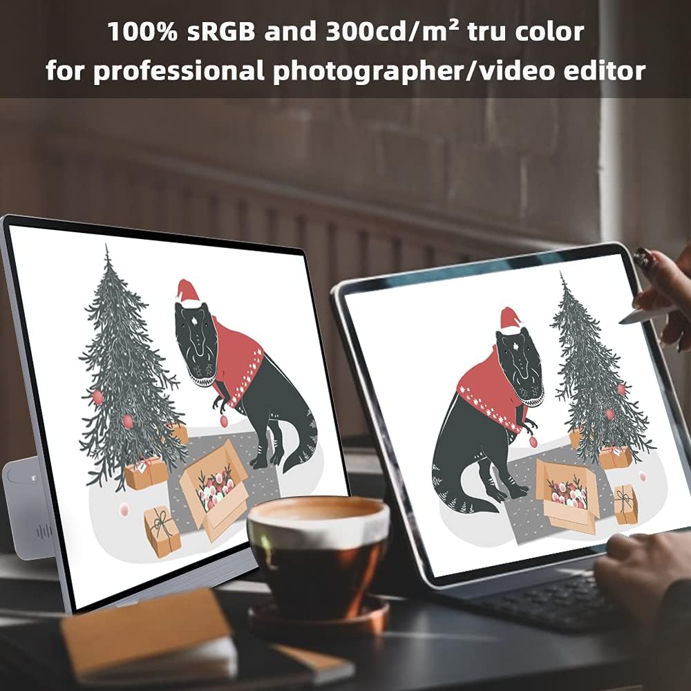 Portable Monitor��AYY 15.8'' 1080P FHD Freesync IPS 100% SRGB Gaming Monitor with Speaker,Vesa