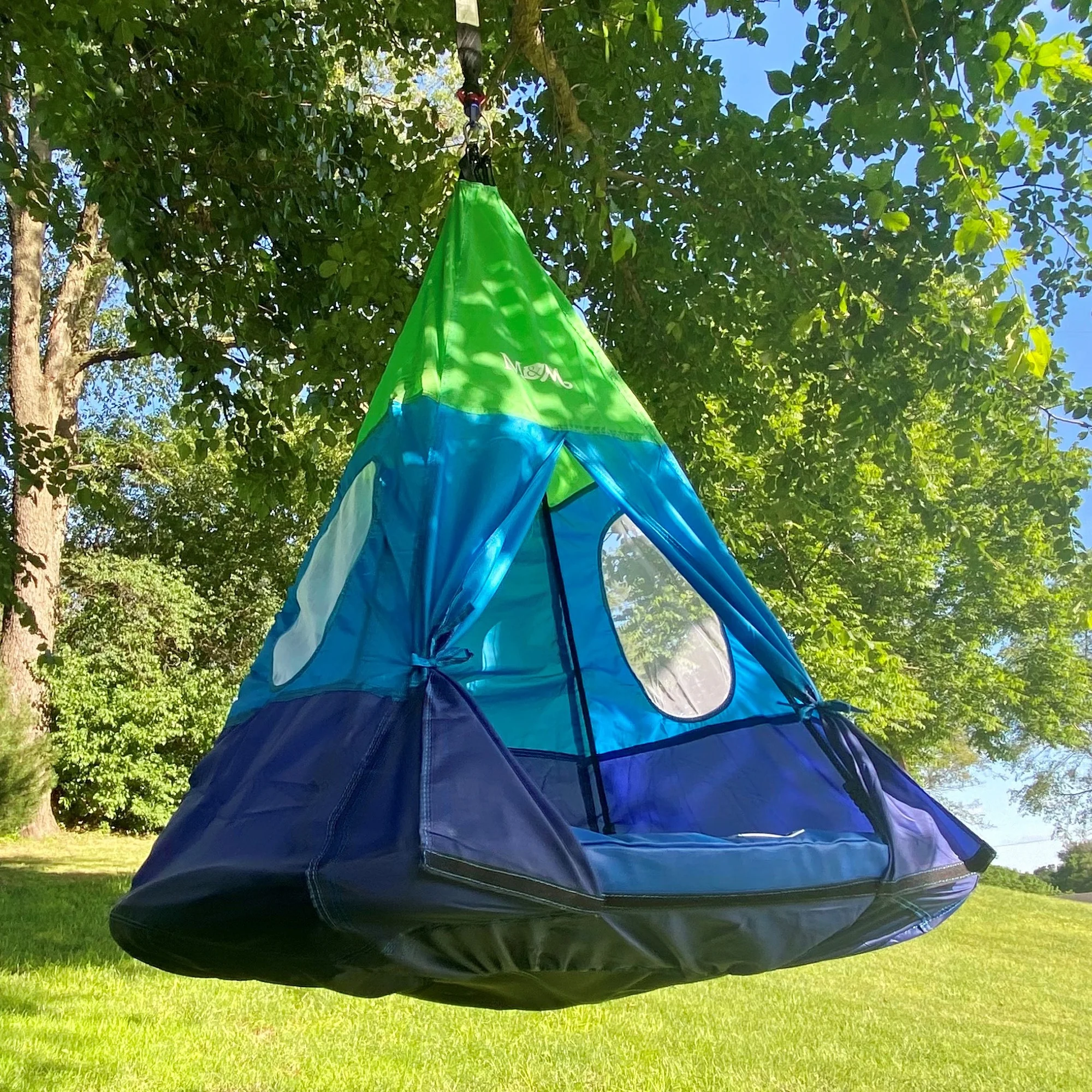 M&M Sales Enterprises Outdoor Teepee Tent Swing