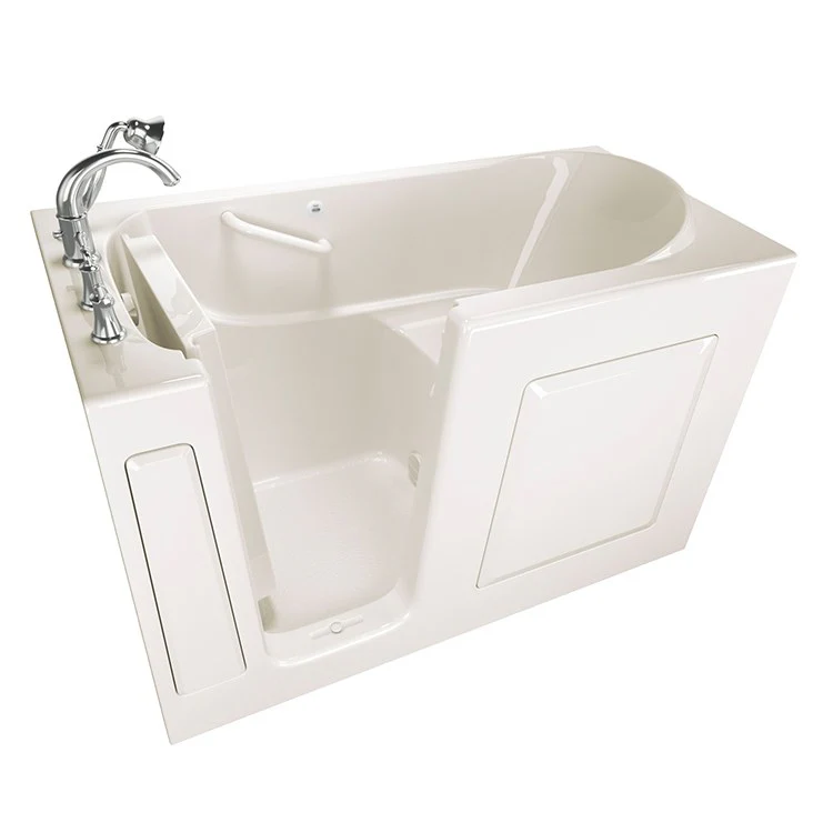 3060 Series 30"W x 60"L Gelcoat Walk-In Soaking Bathtub with Left-Hand Drain/Faucet