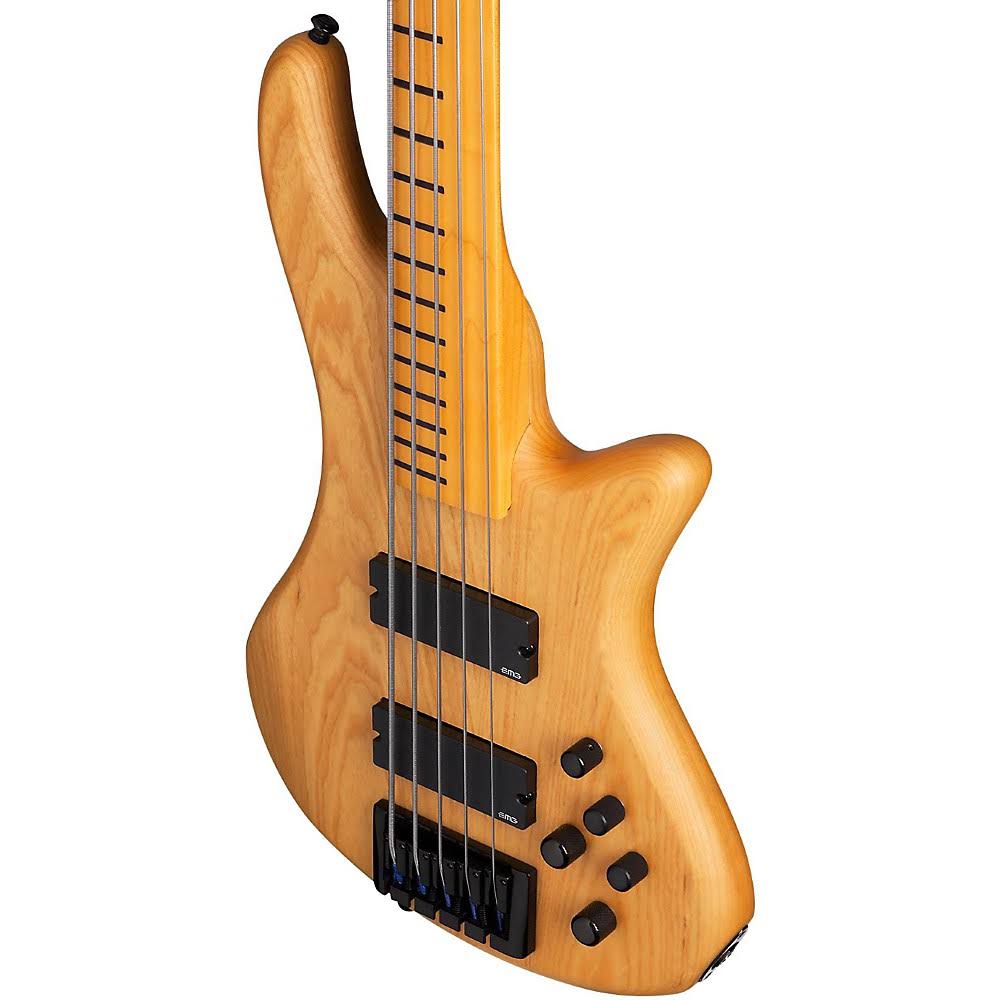 Schecter Session Stiletto 5 Fretless Electric Bass Aged Natural Satin