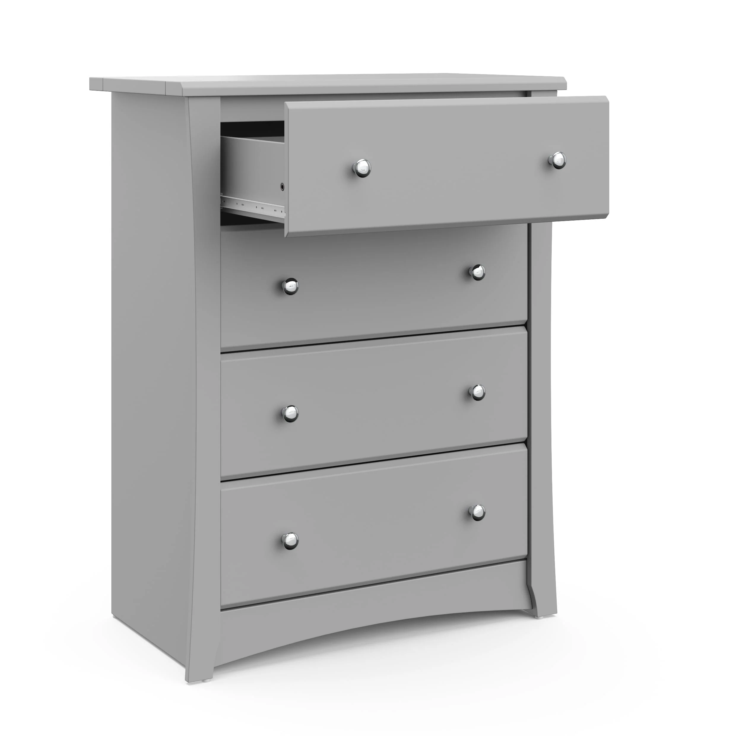 Storkcraft Crescent 4 Drawer Kids Dresser White