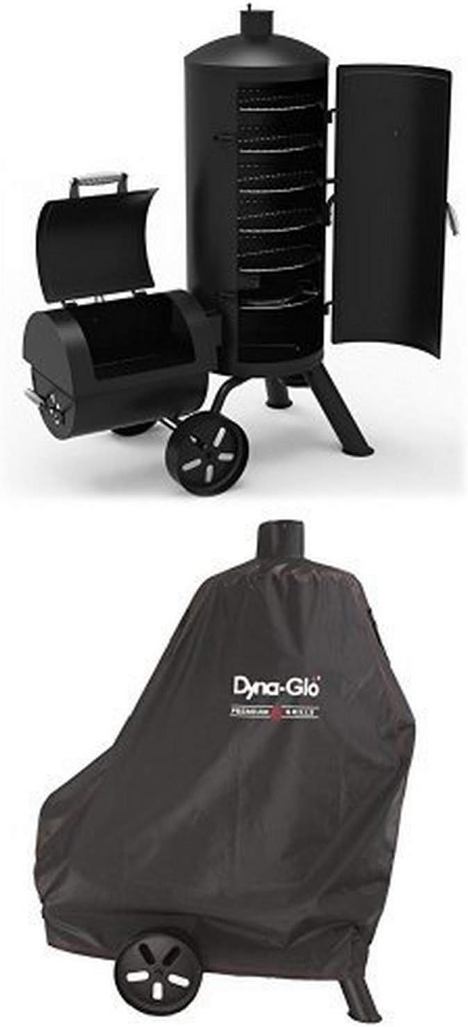 Dyna-Glo Signature Series DGSS1382VCS-D Heavy-Duty Vertical Offset Charcoal Smoker & Grill