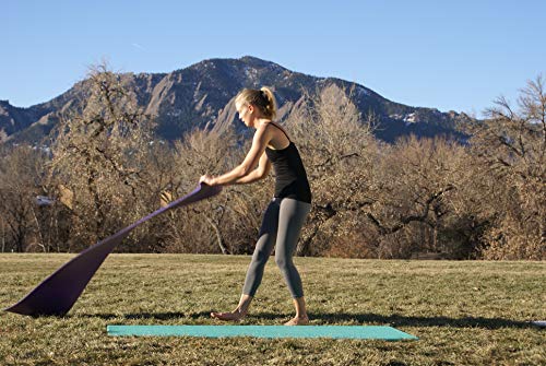 Yoga Mat Board for Carpet or Outdoors | Black | Portable Floor to Enhance Yoga, Pilates or Ballet Barre Exercise | Sturdy & Thick | by LifeBoard
