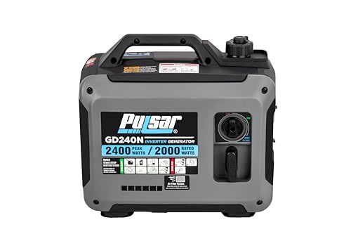 Pulsar Products GD400BN, 4000W Portable super-quiet Dual Fuel & Parallel Capability, RV-Ready, CARB Compliant