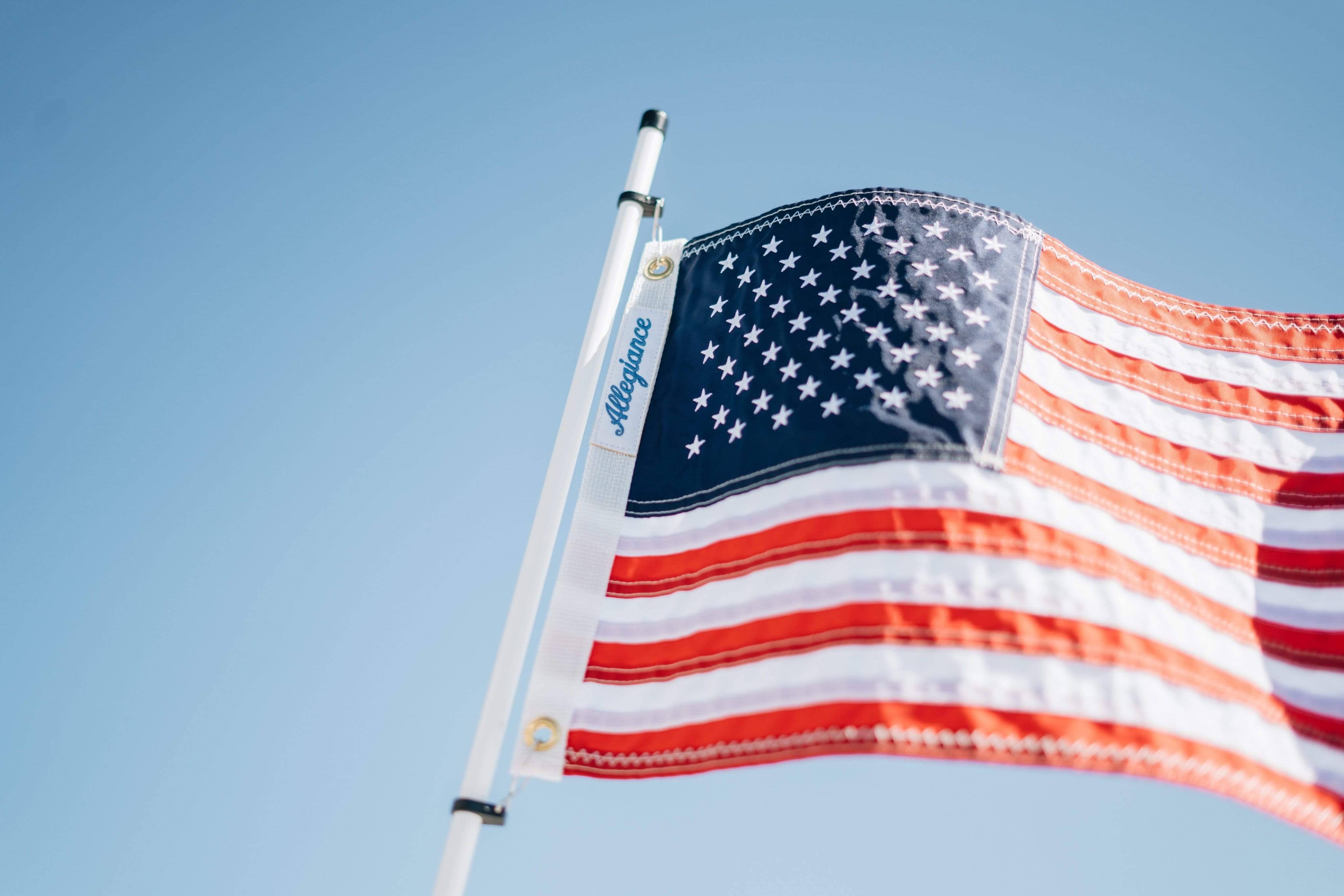 Allegiance American Boat Flag Set | Allegiance Flag Supply 16x22 x 24x22